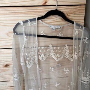 boho lace sweater